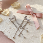 Ribbon Dangling Earrings
