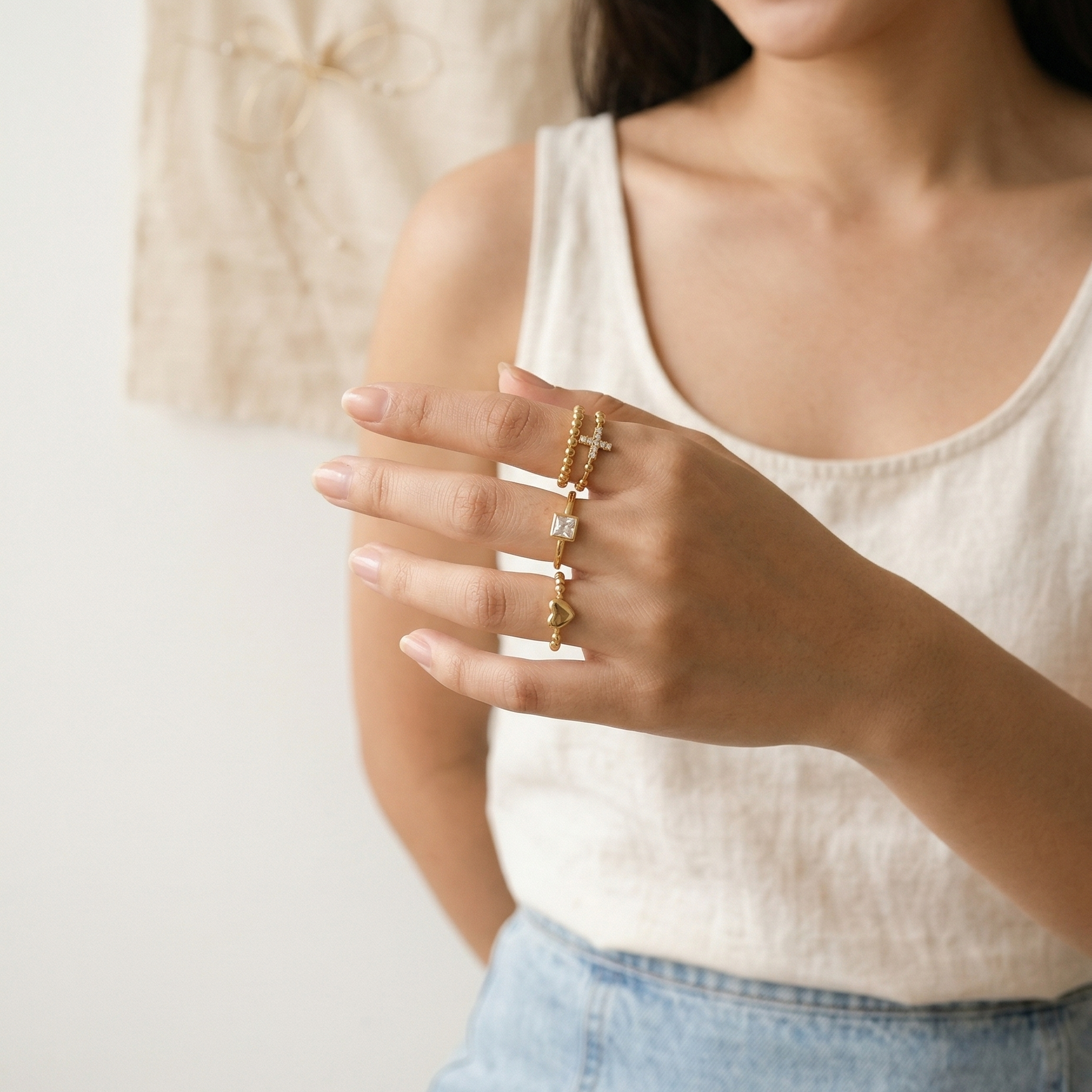 Caroline 4-pcs Rings