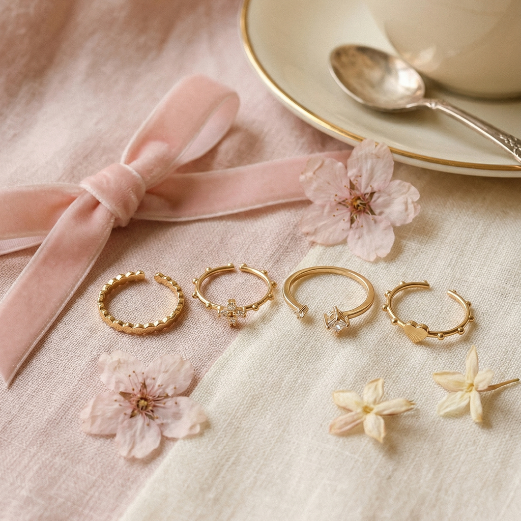 Caroline 4-pcs Rings