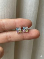 Gypsophila Rainbow Earrings