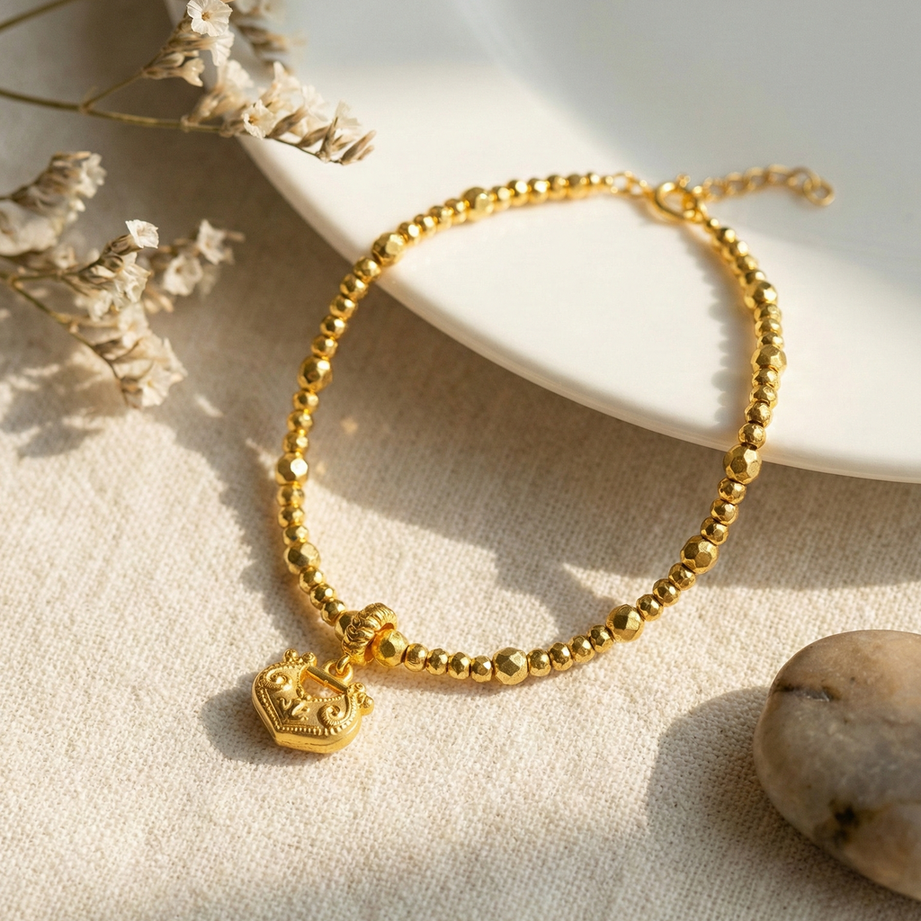 Gold Beaded Bracelet