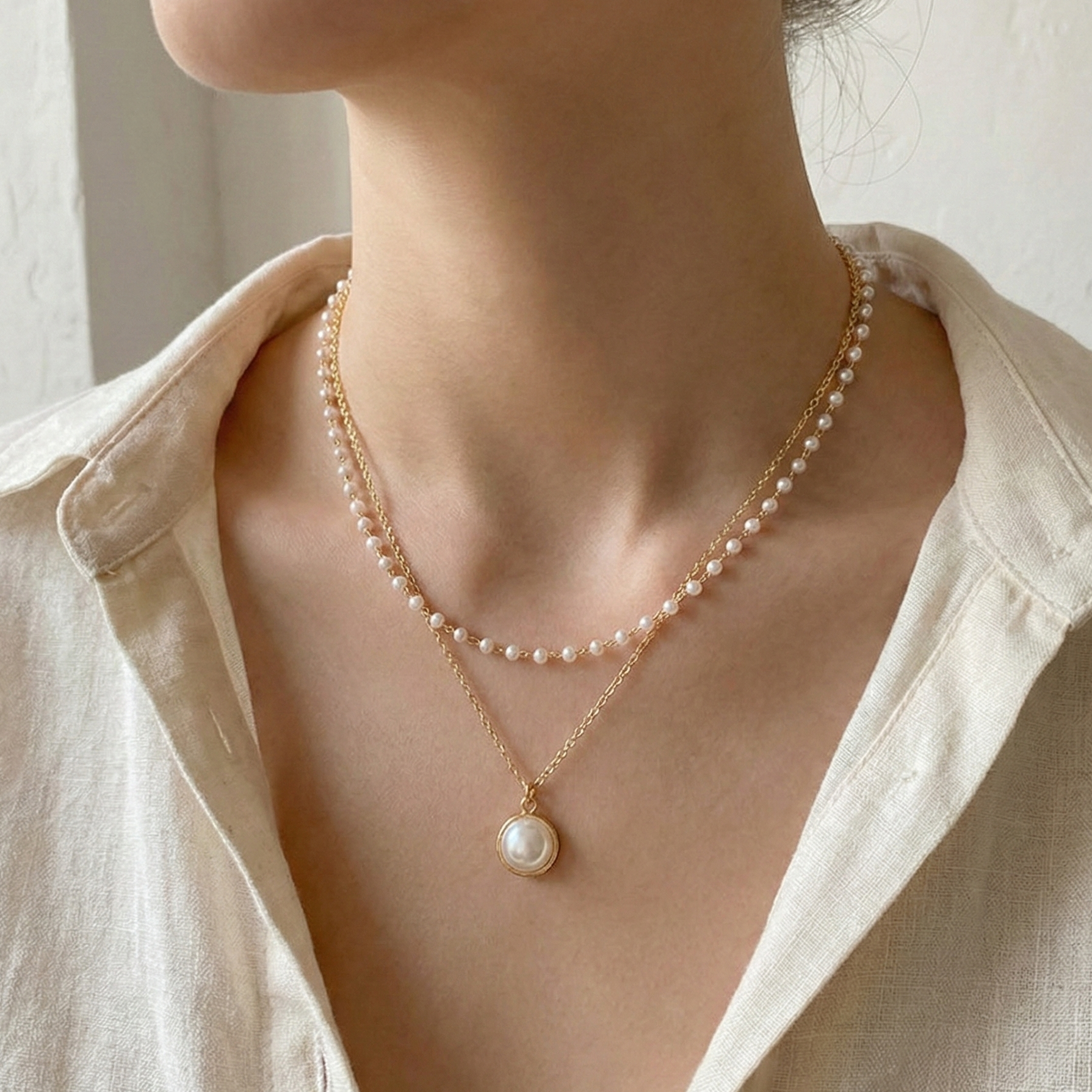 Janelle Pearl Necklace