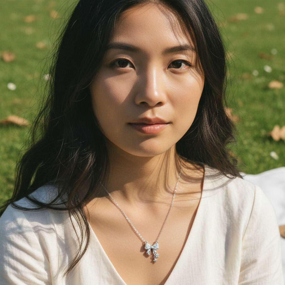 Meadow Bow Necklace