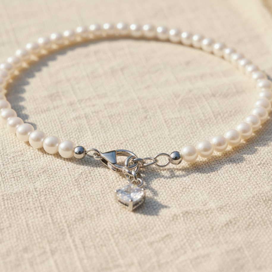 Pearly Solitaire Bracelet