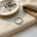 Silver Beaded Ring